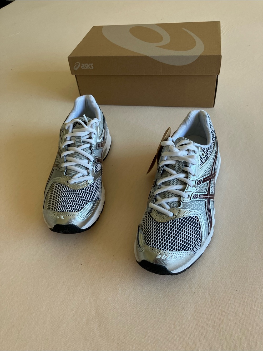 ASICS GEL-DS Trainer 14 White Port Royal Silver Women’s 8 Men’s 6.5 NWT